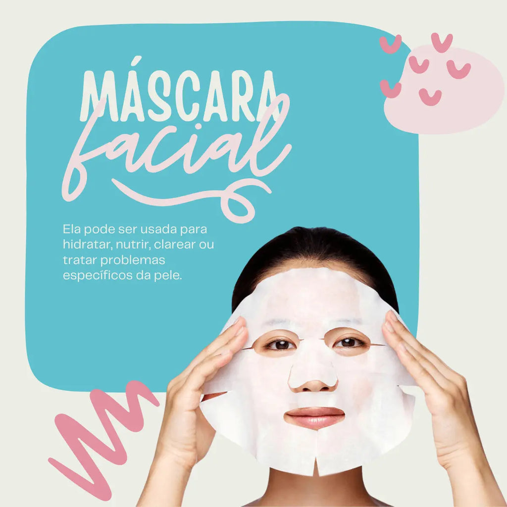 60un Máscara Descartável Desidratada Limpeza Facial